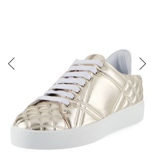 Burberry metallic sneakers